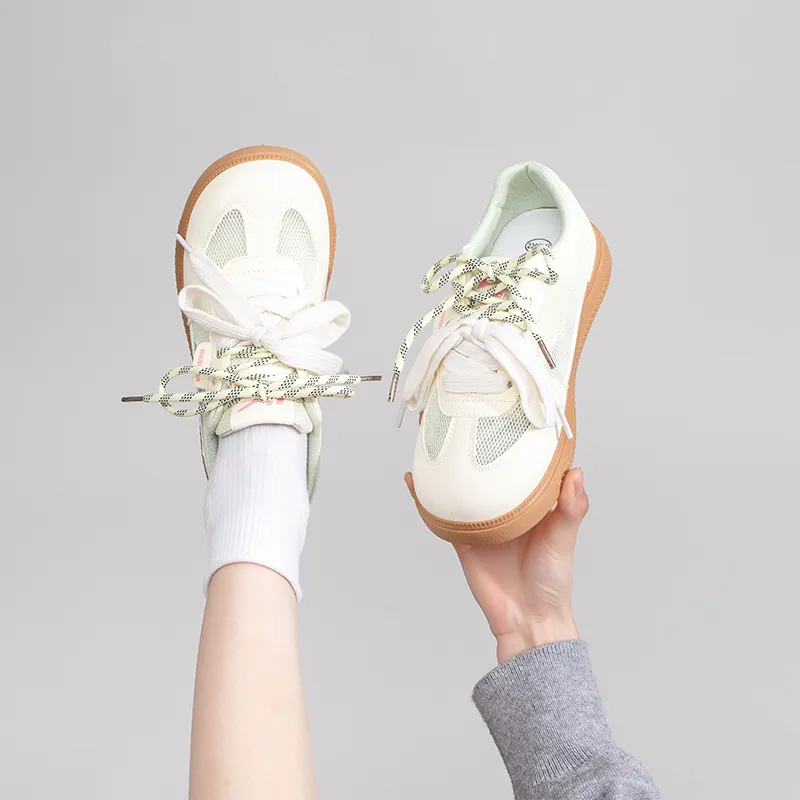 Warrior Abrasion Resistant Low Top Casual Shoes Women's Light Yellow Light Green-5