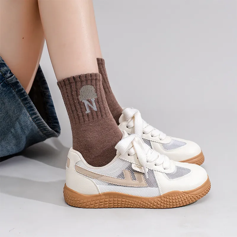 Warrior Abrasion Resistant Slip Resistant Low Top Casual Shoes Women's Beige Light Brown-7