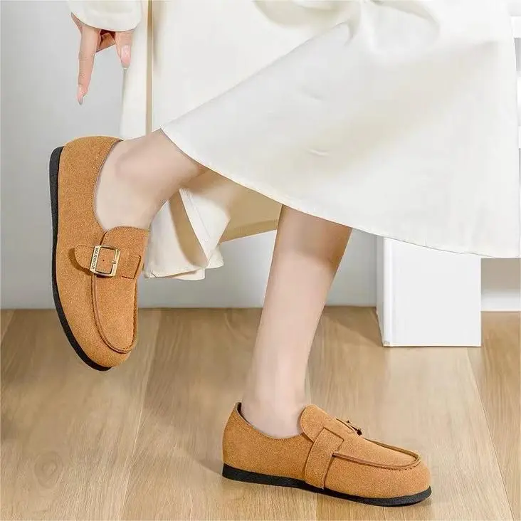 Warrior Women's Casual Shoes Low Heel Women's Brown-4