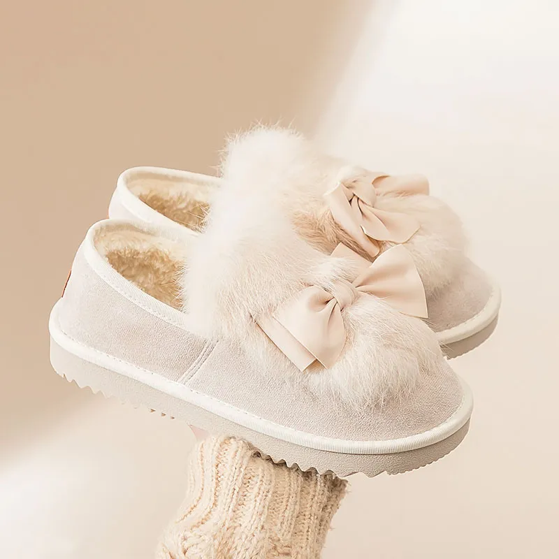 Warrior Warrior Warm Wear Resistant Slip Resistant Short Snow Boots Women's Beige-7