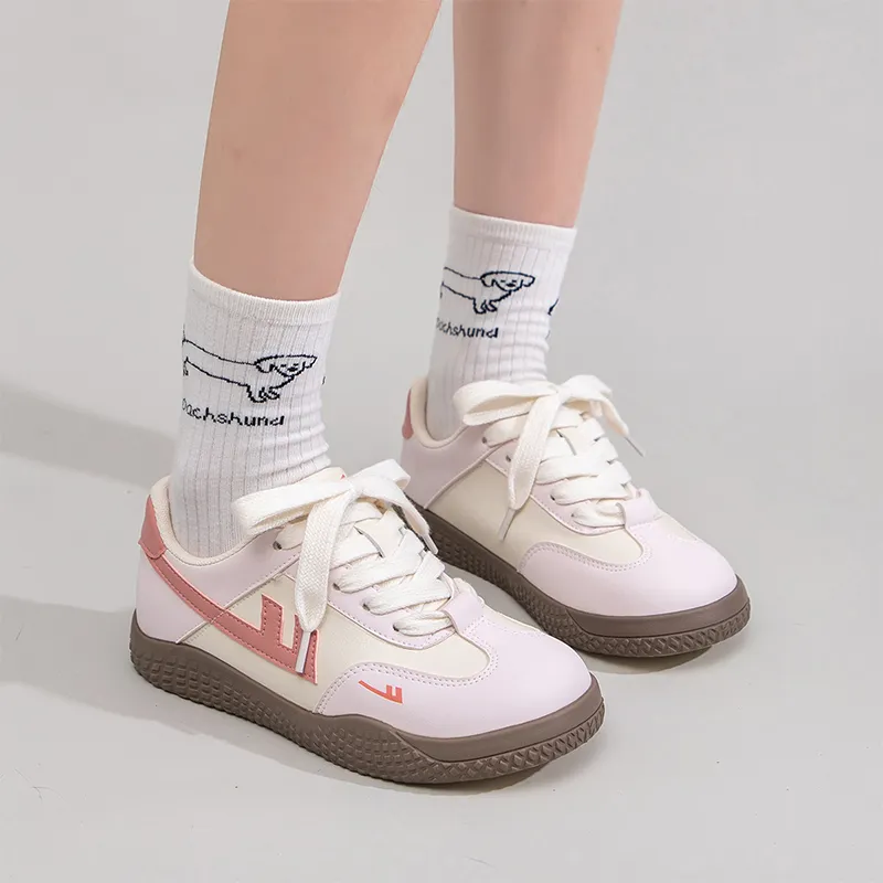 Warrior De Training Shoes Lightweight Low Top Casual Shoes Women's Pink Beige Rose Red 1.0-6
