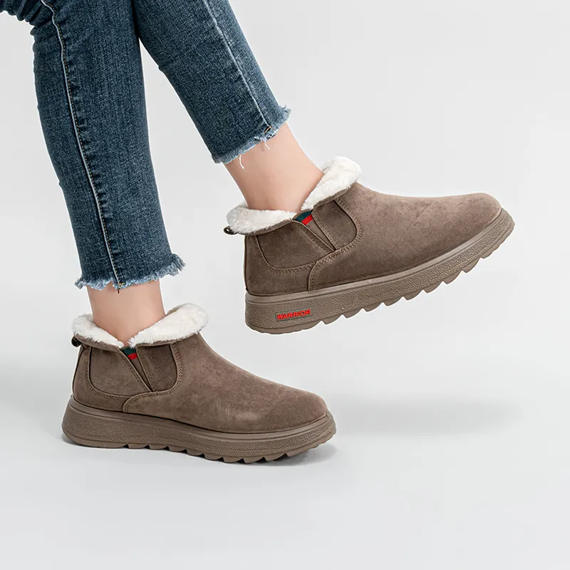 Warrior Warrior Warm And Wear-Resistant Short Snow Boots Unisex-5