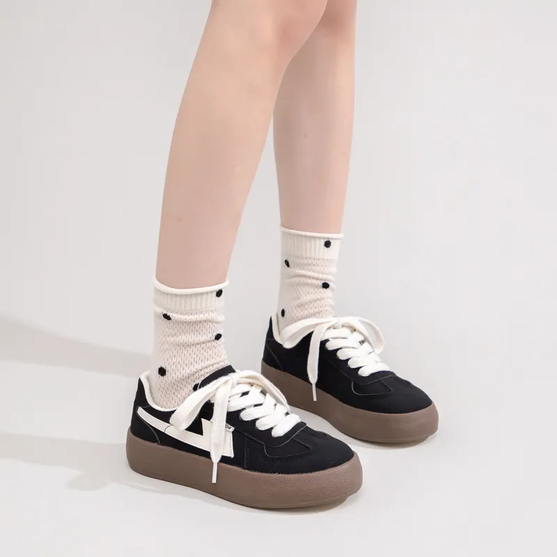 Warrior German Army Trainers Lightweight Wear Resistant And Slip Resistant Low Top Canvas Shoes Women's Black Beige 2.0-8