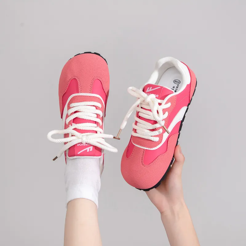 Warrior De Training Shoes Lightweight Low Top Casual Shoes Women's Rose Red 1.0-6