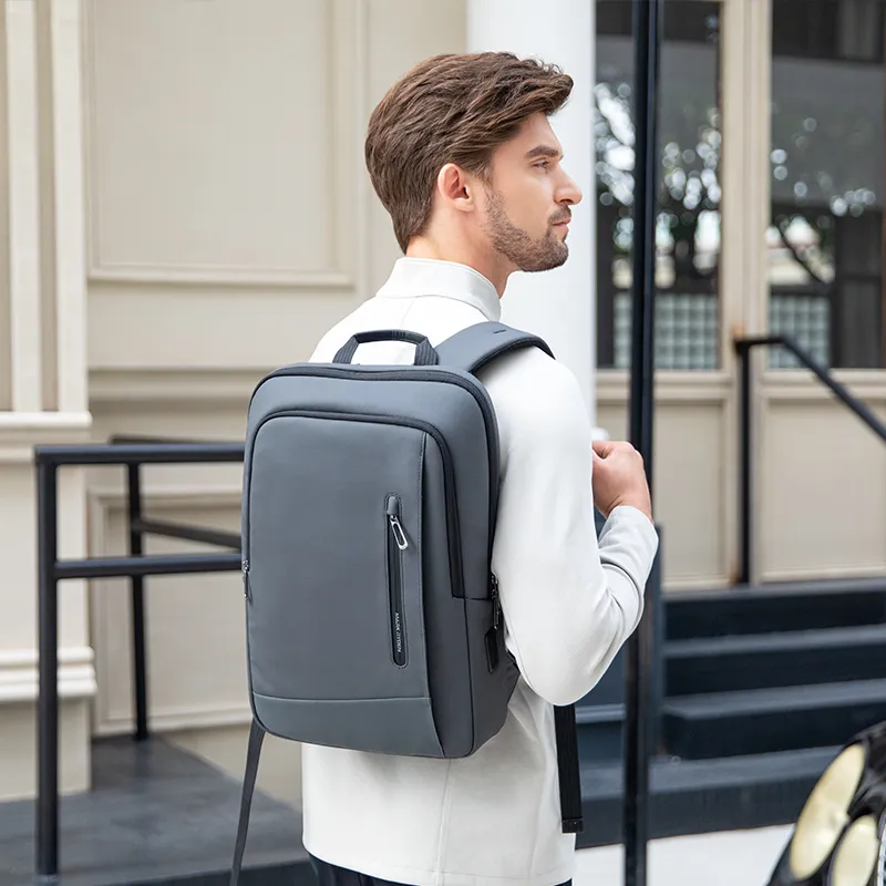 MARK RYDEN Oxford Backpack Regular Men's Elegant Black/Graphite Gray-9