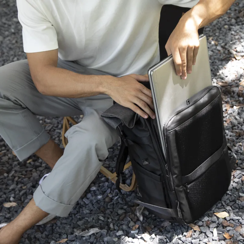 MARK RYDEN Oxford Professional Camera Bag, Micro SLR Camera Backpack Large Size Unisex Black & Gray-3