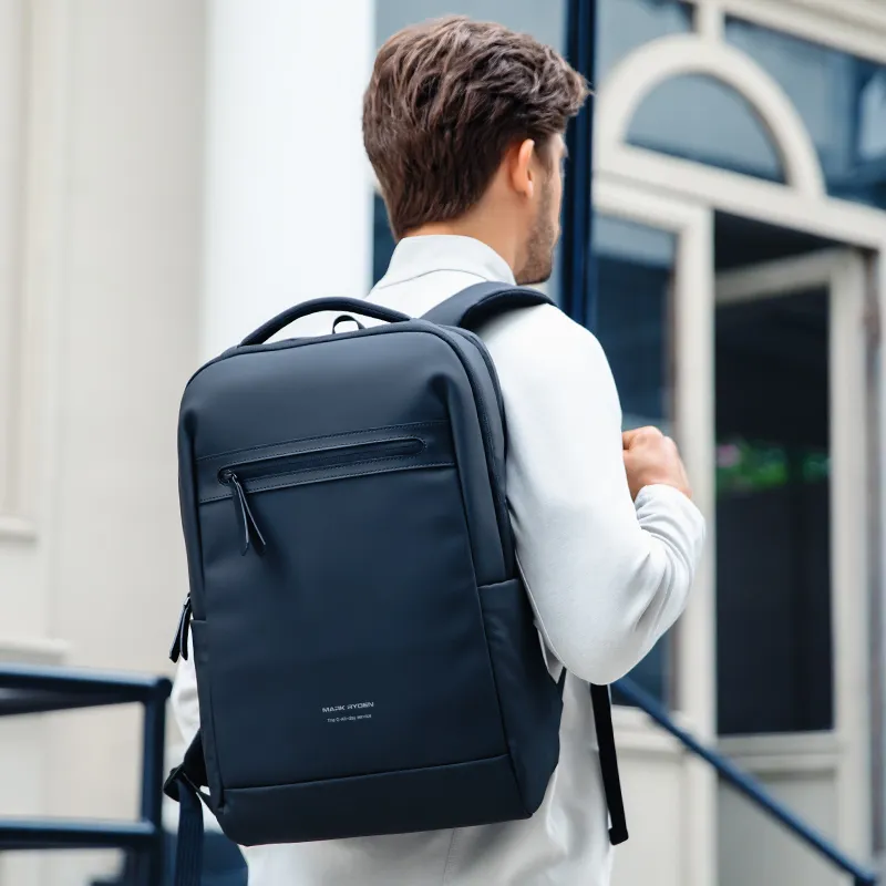 MARK RYDEN Oxford University Student Backpack Regular Men's Elegant Black/Graphite Gray-1