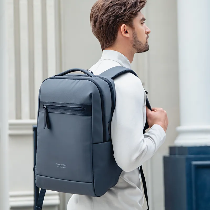 MARK RYDEN Oxford University Student Backpack Regular Men's Elegant Black/Graphite Gray-7