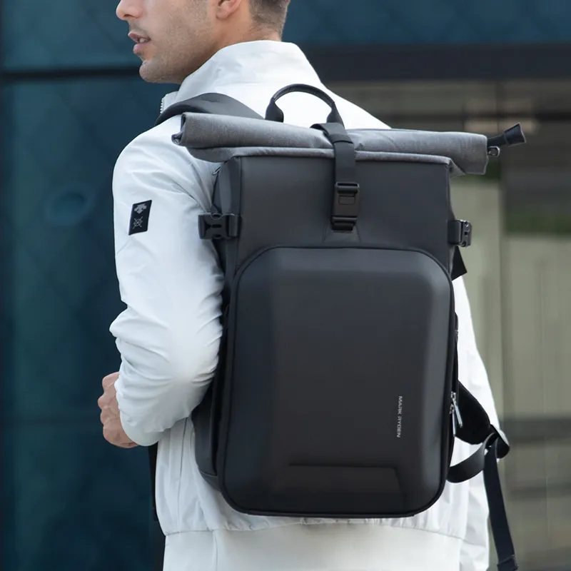 MARK RYDEN Oxford Professional Camera Bag, Micro SLR Camera Backpack Large Size Unisex Black & Gray-2