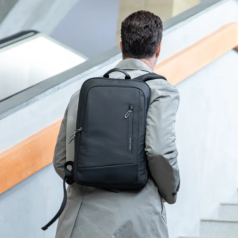 MARK RYDEN Oxford Backpack Regular Men's Elegant Black/Graphite Gray-5