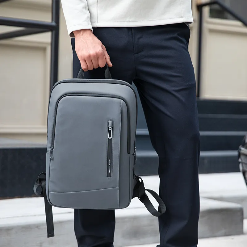 MARK RYDEN Oxford Backpack Regular Men's Elegant Black/Graphite Gray-10