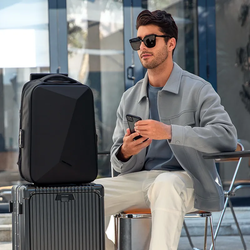 MARK RYDEN Nylon High capacity Backpack Regular Men's Elegant Black-8