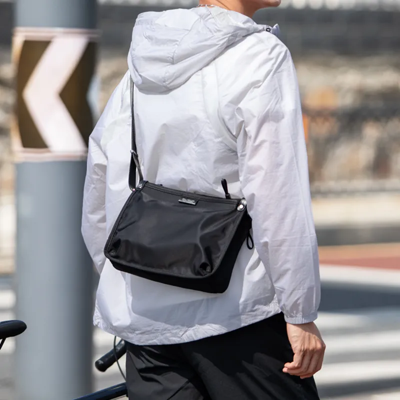 MARK RYDEN Nylon Crossbody Bag Regular Men's Elegant Black-4