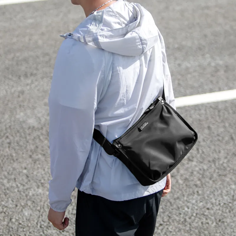 MARK RYDEN Nylon Crossbody Bag Regular Men's Elegant Black-3