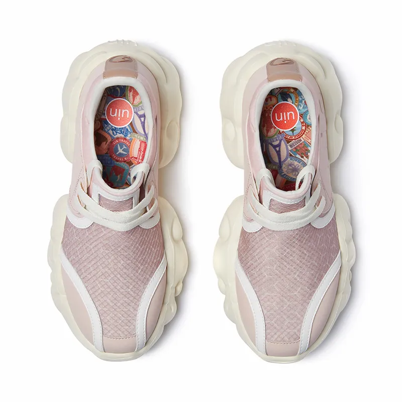 U.IN Painted Travel Cloud Collection Low Top Chunky Sneakers Women's-81