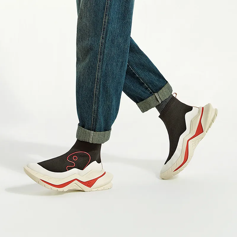 U.IN Painted Travel Shoes-Clarks 4-Color Collection Ankle Boots Unisex-21