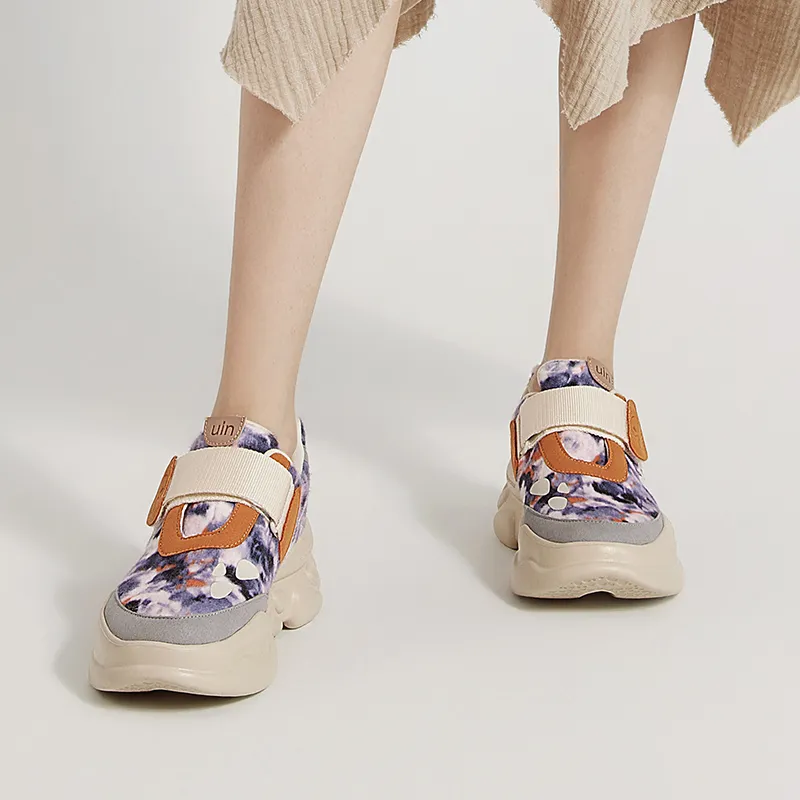 U.IN Painted Travel Shoes Landa 1 Collection Casual Shoes Women's-6
