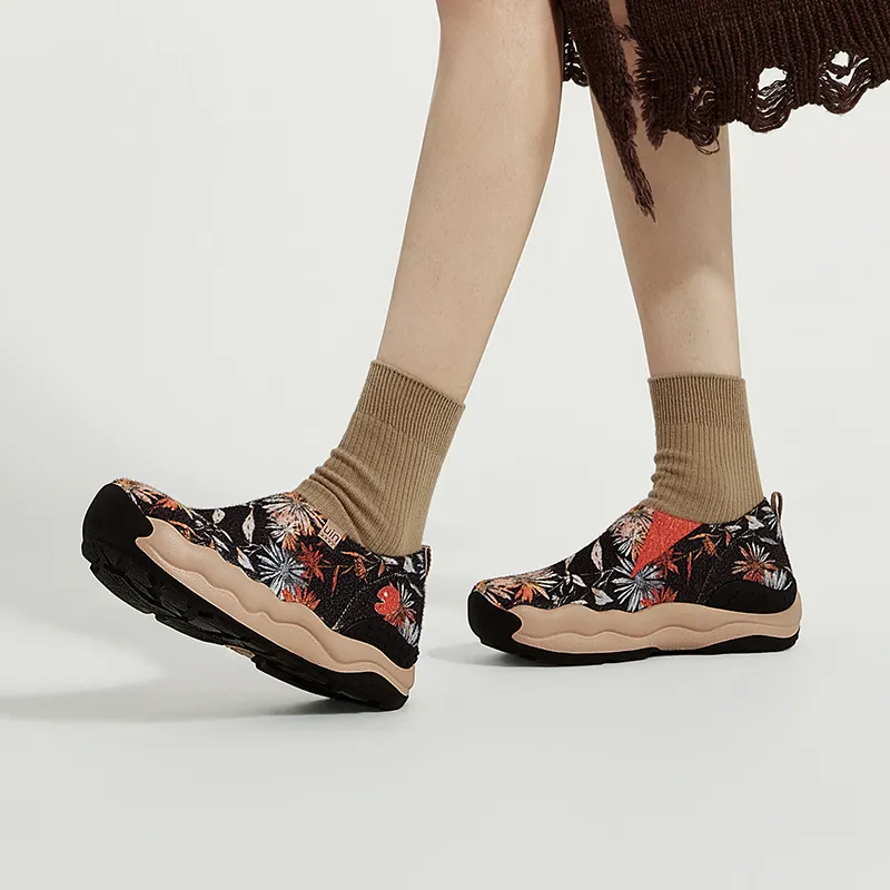 U.IN Painted Travel Shoes Toledo 11 Floral Collection Casual Shoes Unisex-5