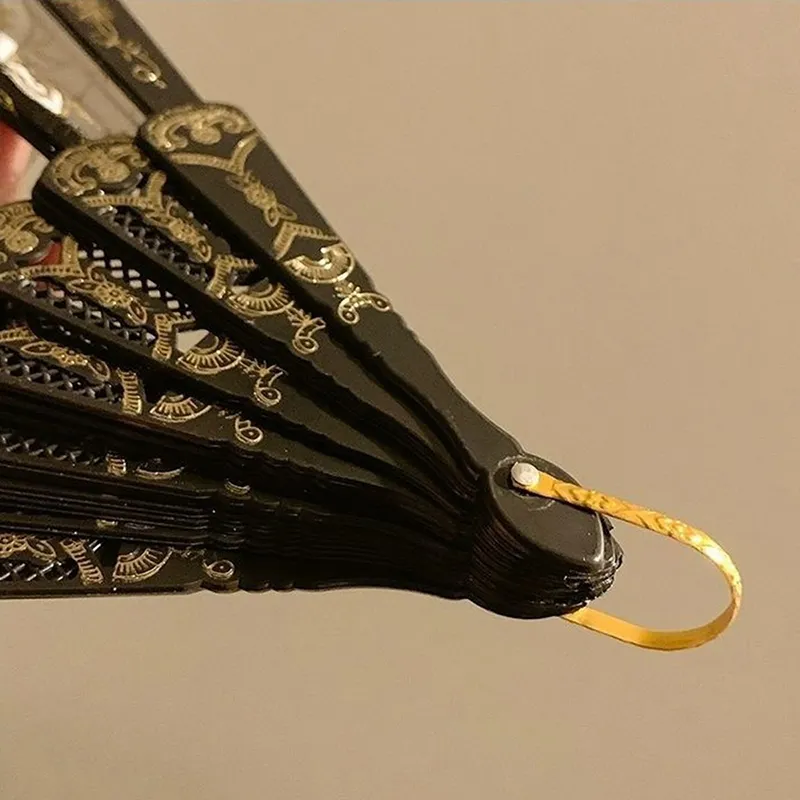 Pleasant Language Lace Folding Fan-8