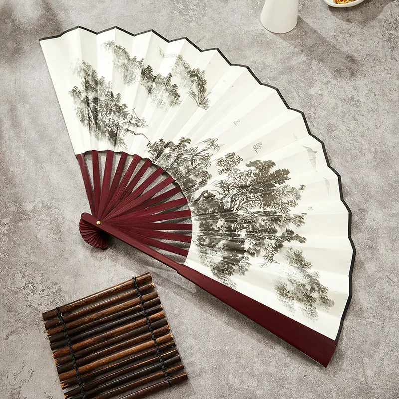 Pleasant Language Paper Folding Fan-3