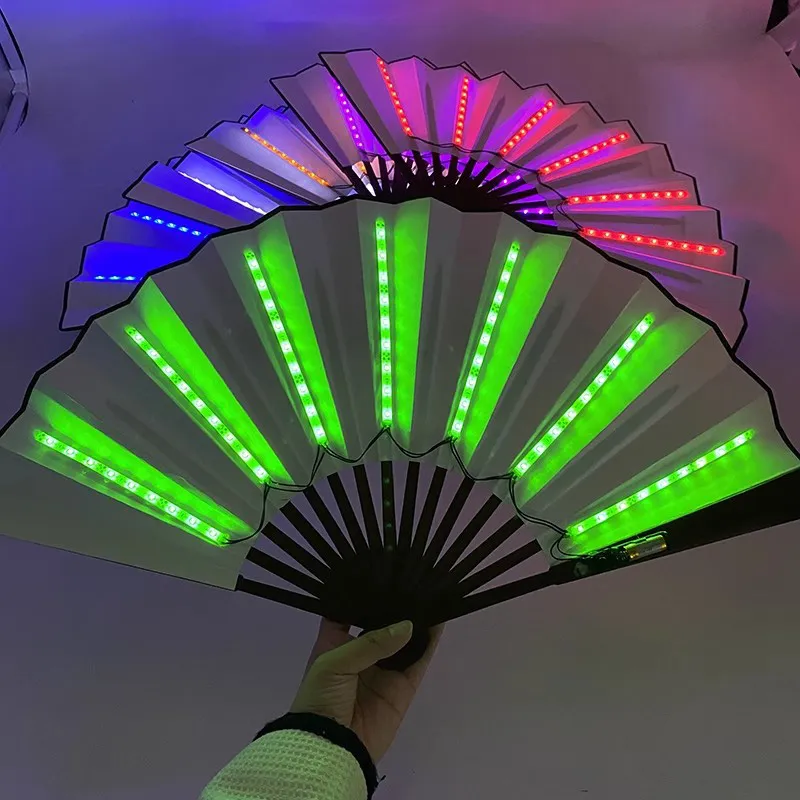 Pleasant Language Twill Damask And Silk Folding Fan-3