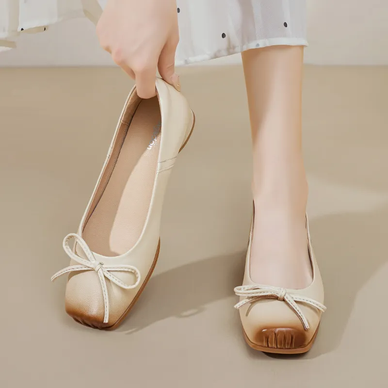 AGSDON Casual Single Shoes 2cm Women's-4