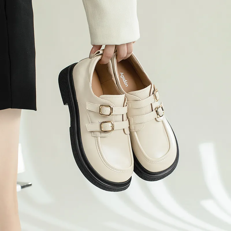 AGSDON Loafers Women's Black/Brown/Beige/Coffee-12