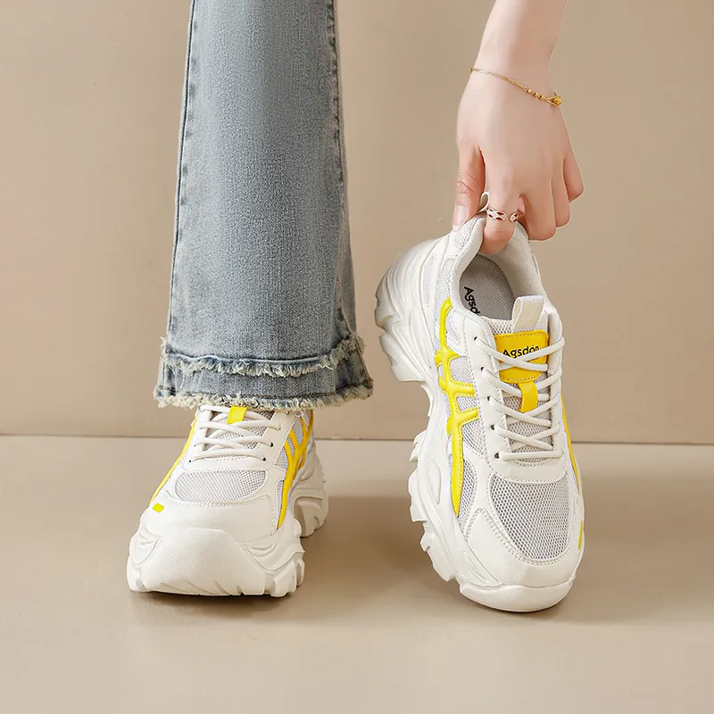 AGSDON Low Top Chunky Sneakers 6.5cm Women's-14