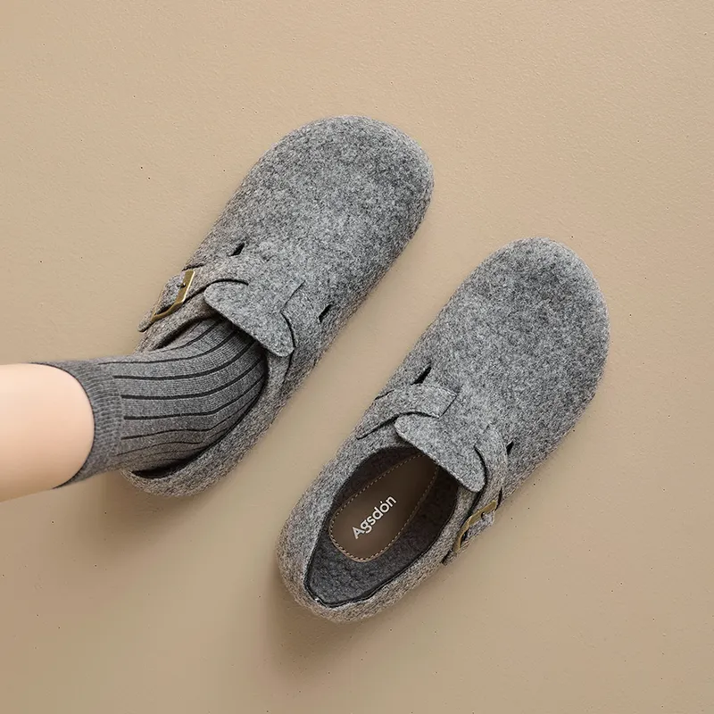 AGSDON Casual Single Shoes 2.5cm Women's-5