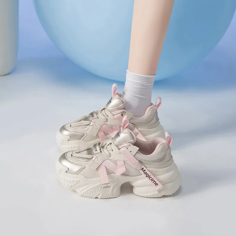 AGSDON Low-Top Chunky Sneakers 5.5cm Women's-20