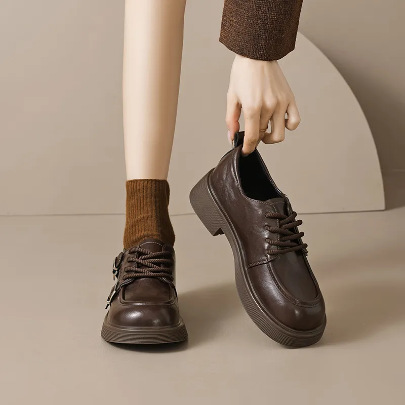 AGSDON Casual Single Shoes 3.5cm Women's-11