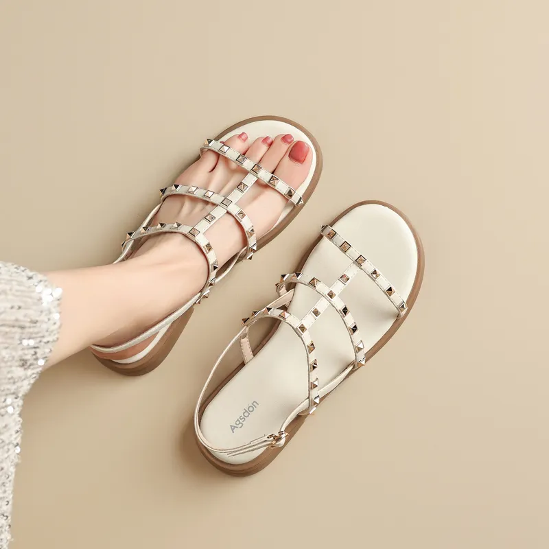 AGSDON One Strap Sandals Women's-6