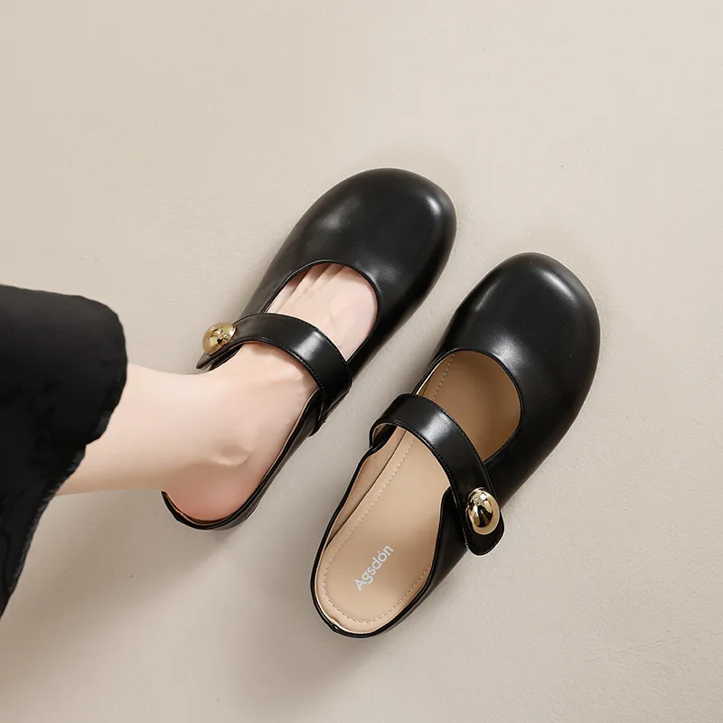 AGSDON Rubber Sole Closed Toe Slippers Women's-8