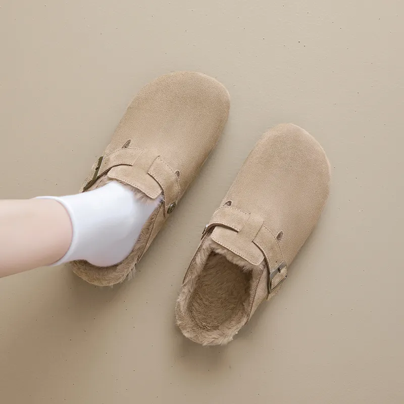 AGSDON Quiet Closed Toe Slippers 3cm Women's-6