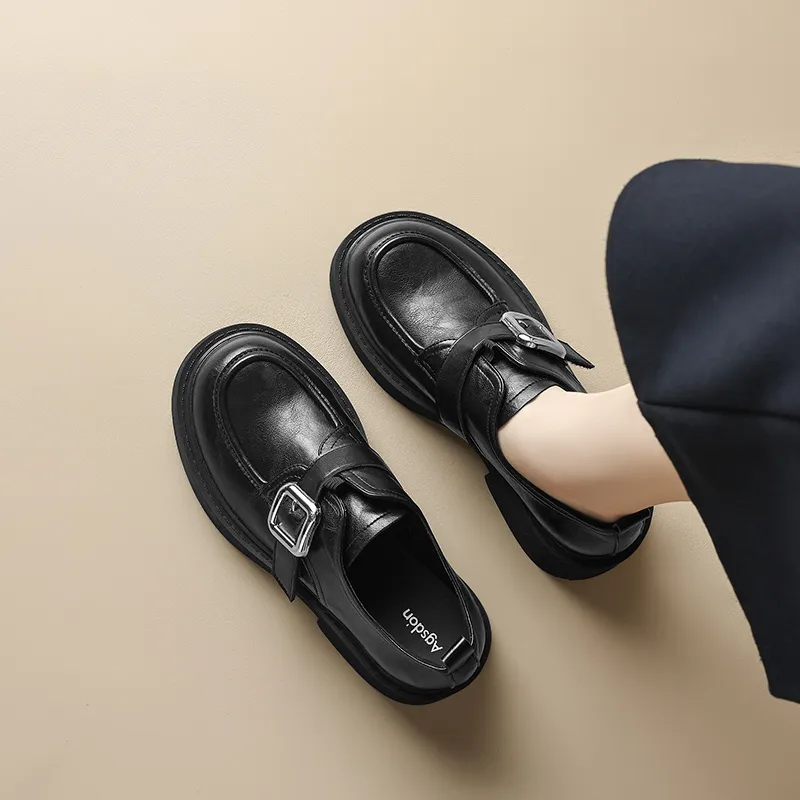 AGSDON Loafers Women's Brown/Black-6