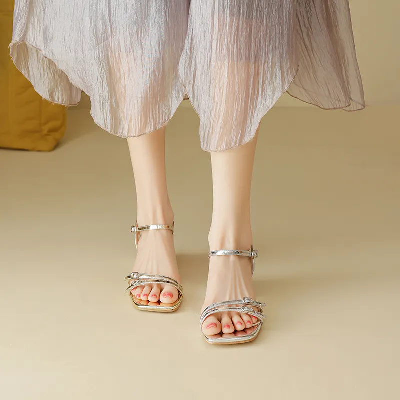 AGSDON One Strap Sandals 4.5cm Women's-4