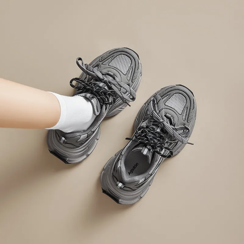 AGSDON Low Top Chunky Sneakers Women's-5
