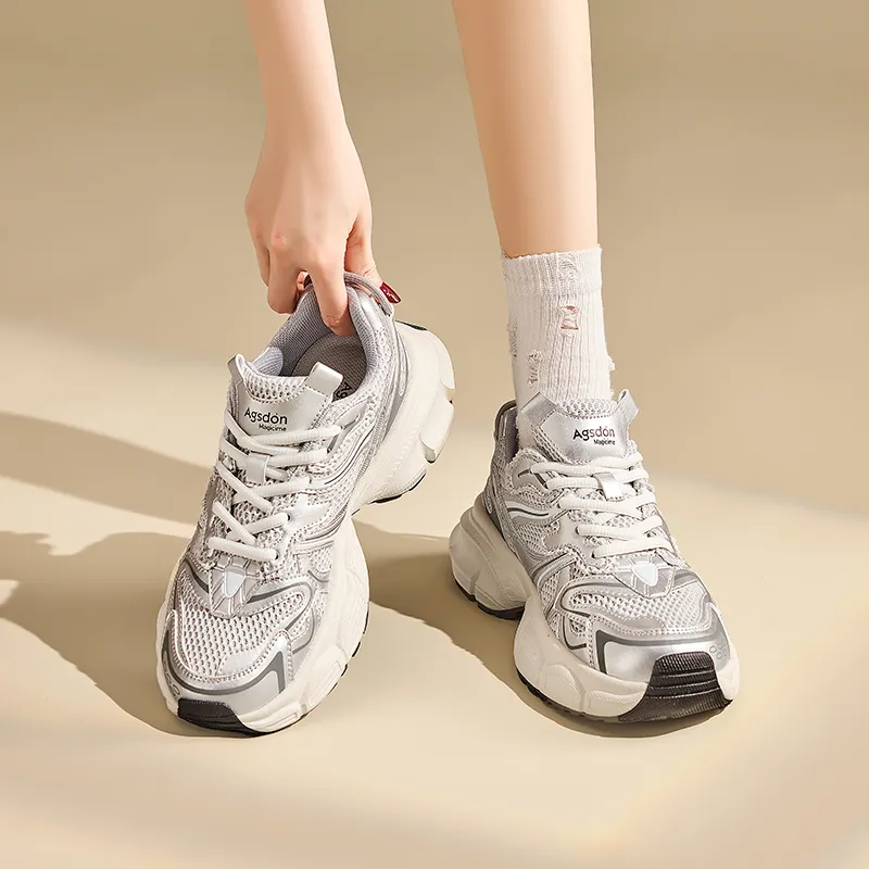 AGSDON Low-Top Chunky Sneakers 5cm Women's-5