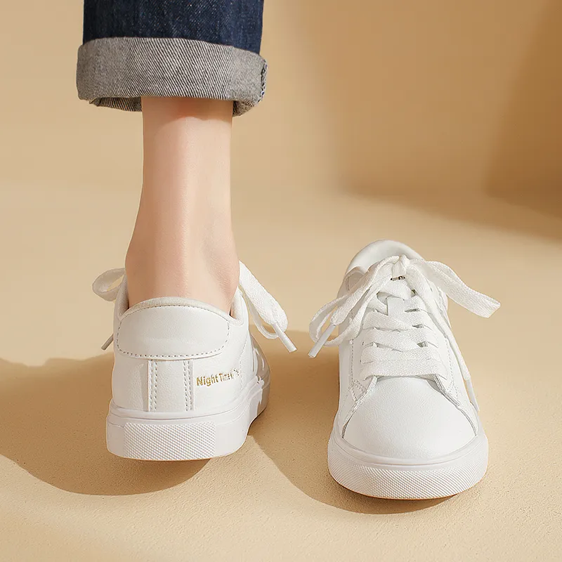 AGSDON Stylish Skateboarding Shoes Women's White-3