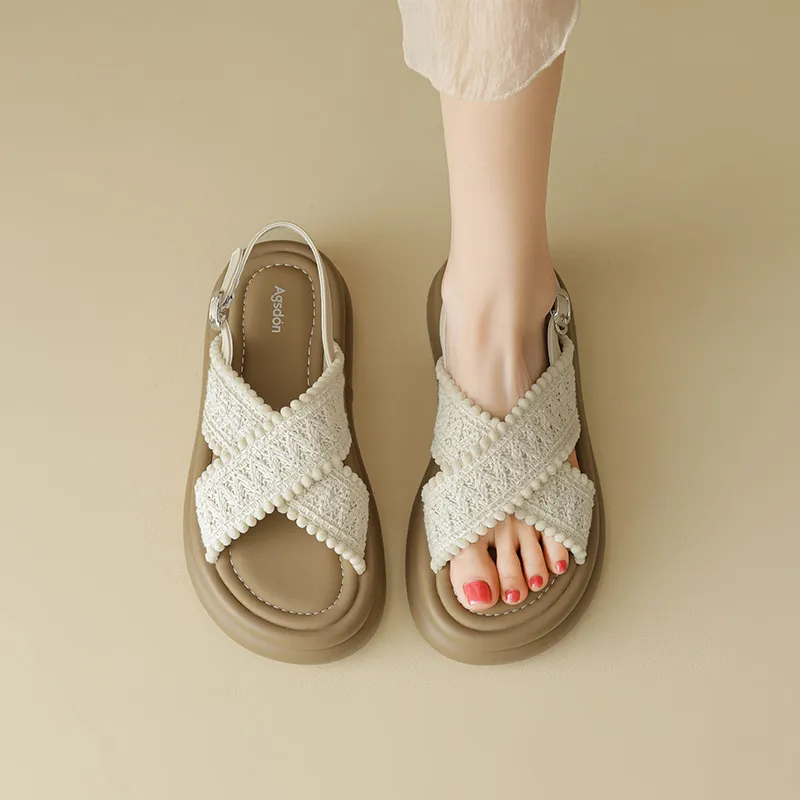AGSDON One Strap Sandals 4.5cm Women's-5