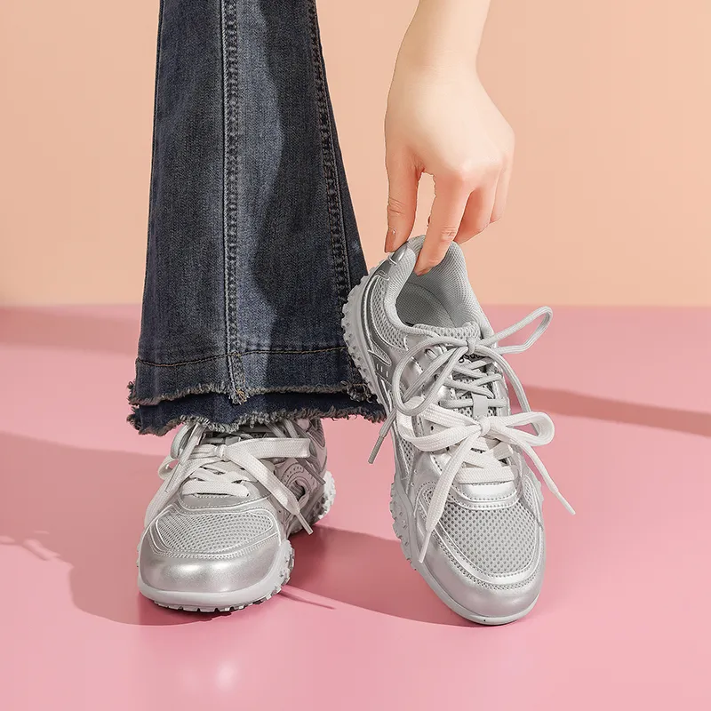AGSDON Lightweight, Height Increasing, And Breathable Low Top Casual Shoes Women's-5