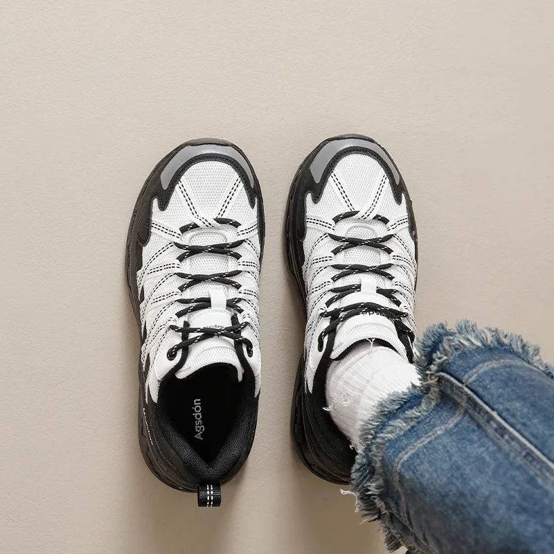 AGSDON Height Increasing Low Top Chunky Sneakers Women's-10