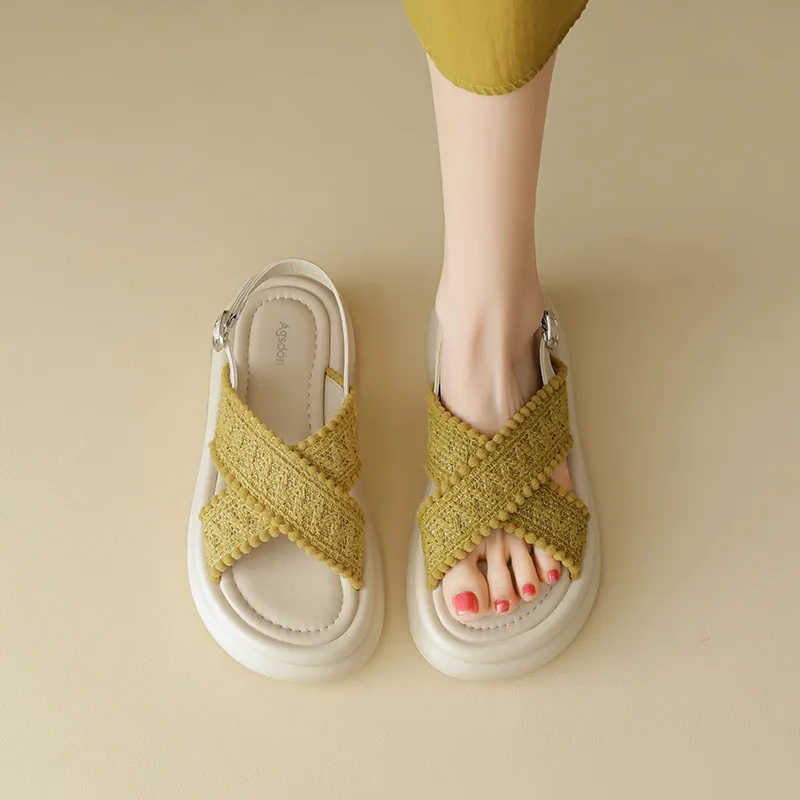 AGSDON One Strap Sandals 4.5cm Women's-8