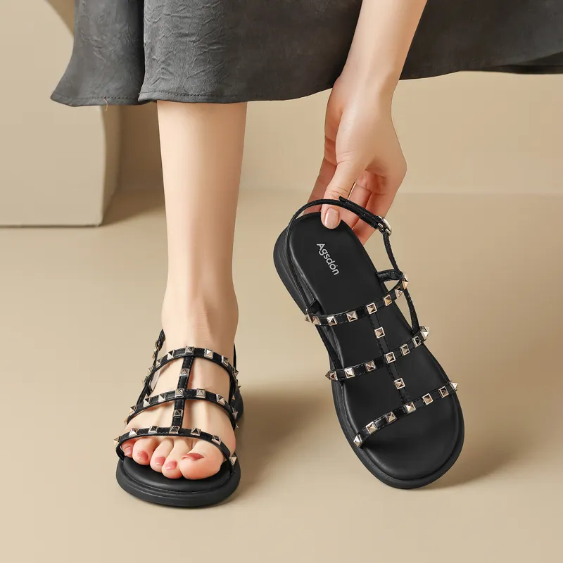 AGSDON One Strap Sandals Women's-11