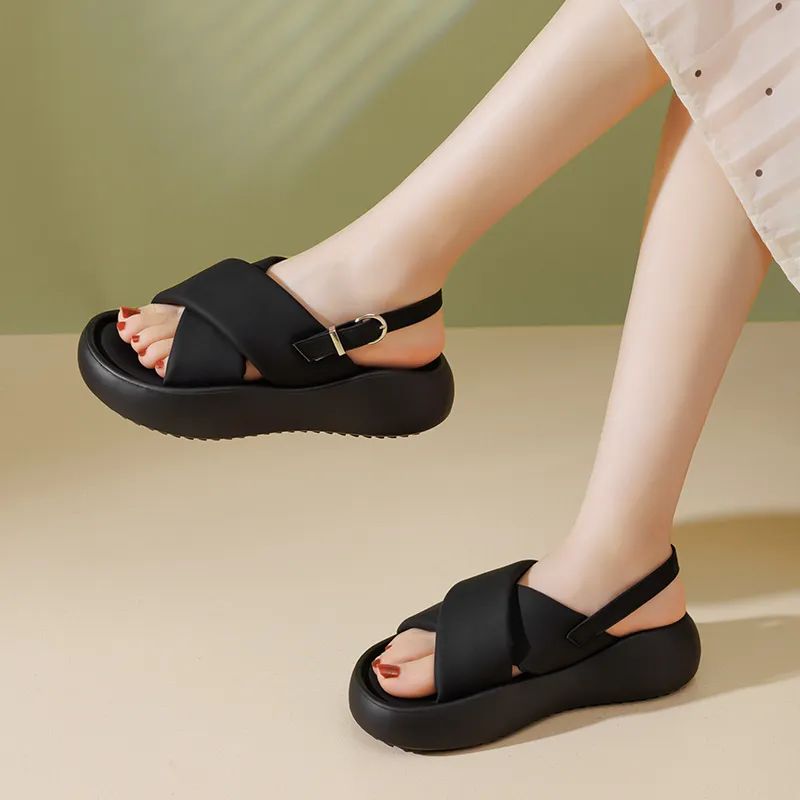AGSDON One Strap Sandals 4cm Women's-9