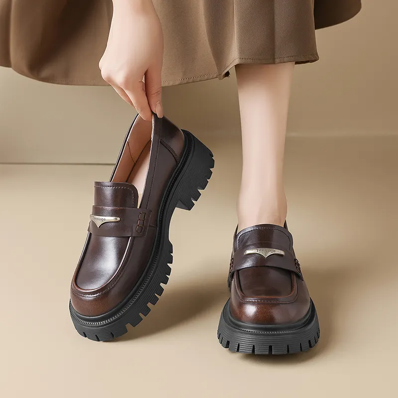 AGSDON Loafers Women's Black/Brown-10