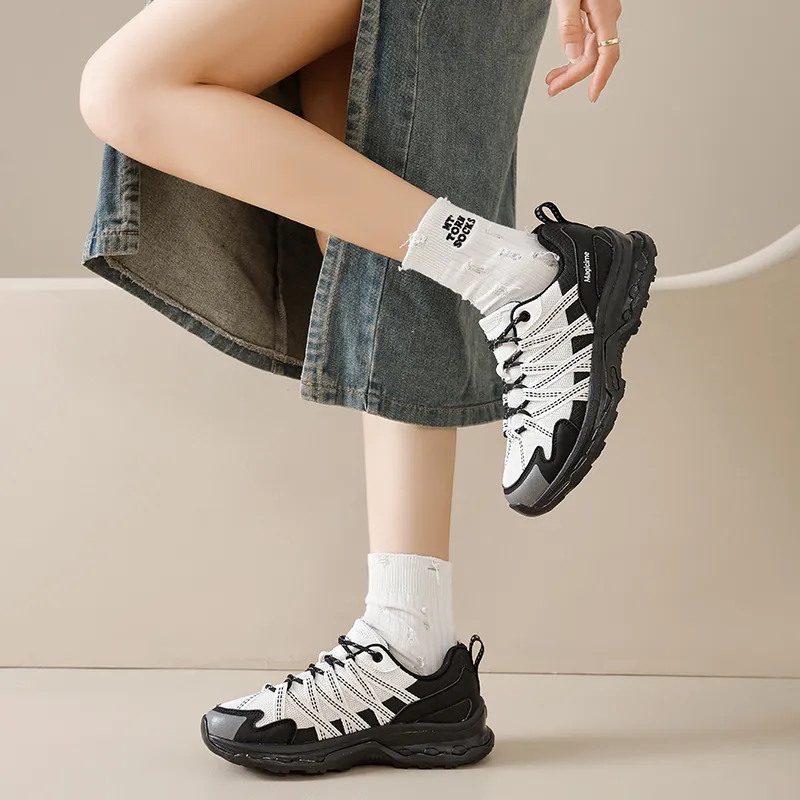 AGSDON Height Increasing Low Top Chunky Sneakers Women's-13