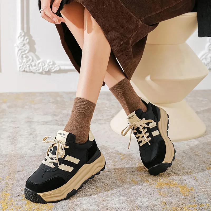 AGSDON Low-Top Chunky Sneakers 5.5cm Women's-12