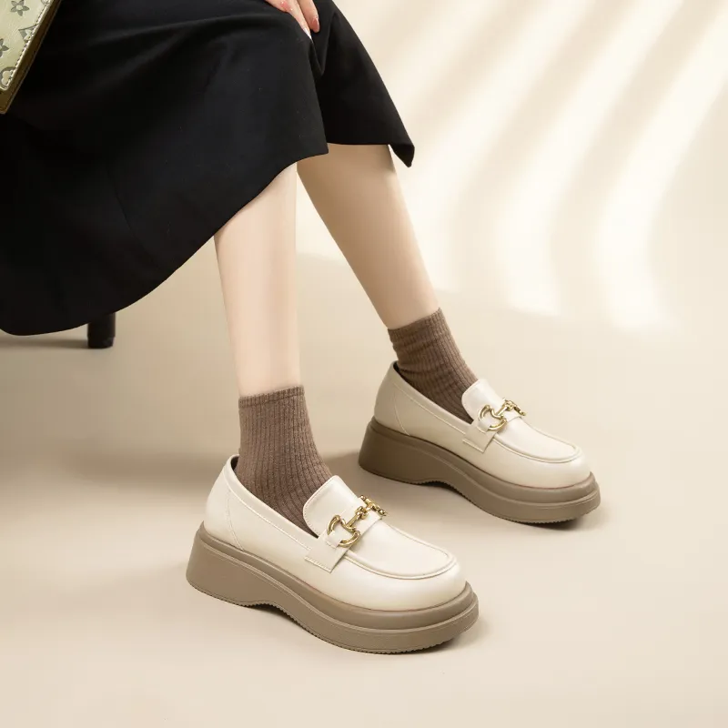 AGSDON Loafers Women's Black/Beige Apricot-9