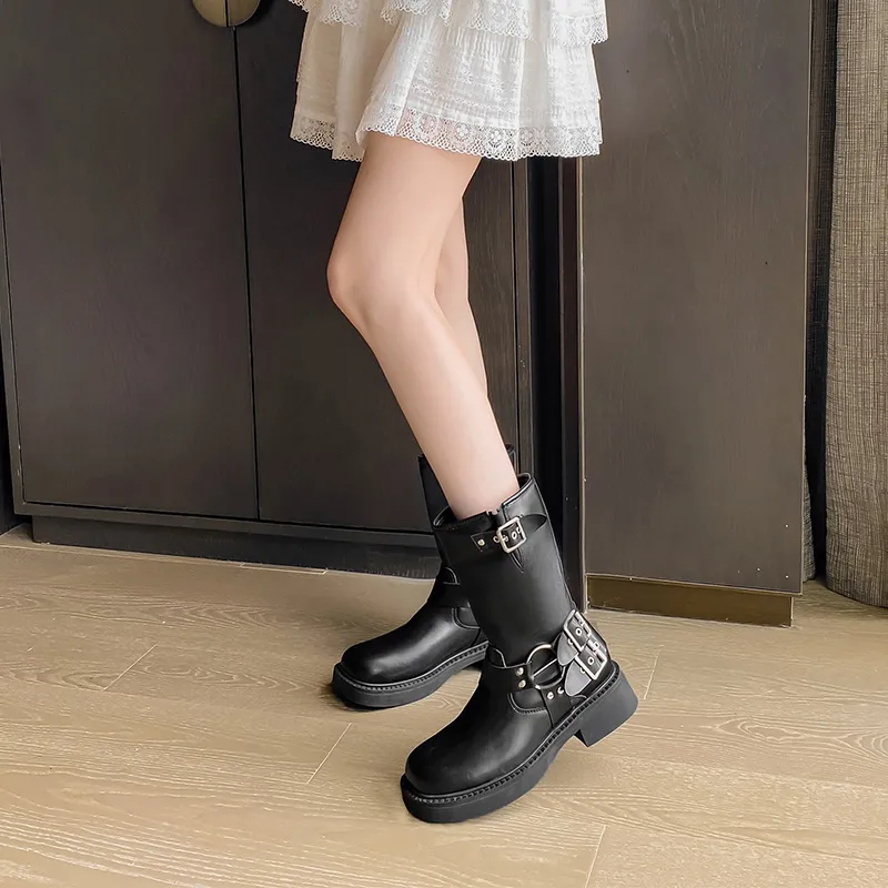 AGSDON Ankle Boots 4cm Women's Brown-18